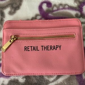 Retail therapy card case wallet